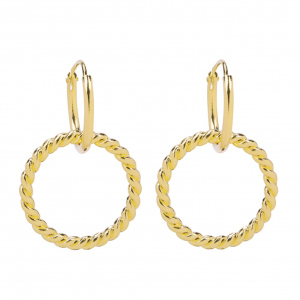 Oorbellen curly - goud