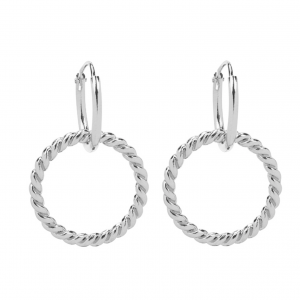 Oorbellen Curly- zilver