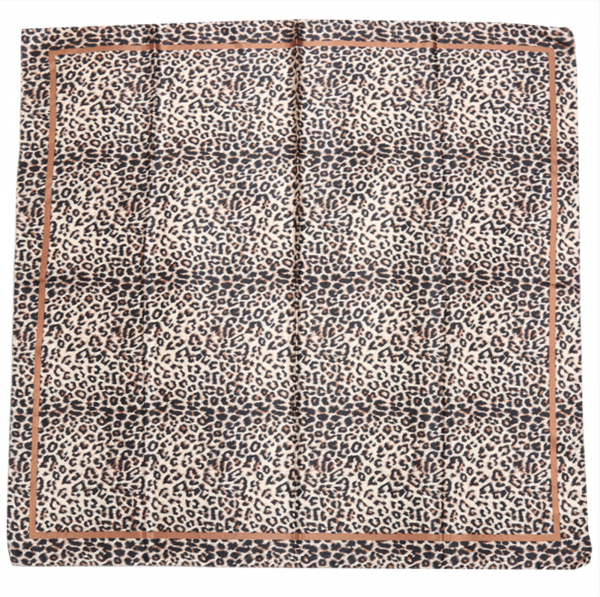 Sjaal silky animal bruin