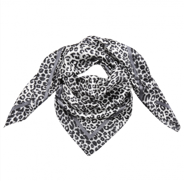 Sjaal silky animal grijs