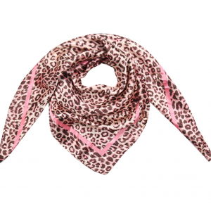 Sjaal silky animal roze