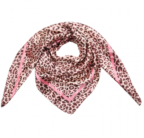Sjaal silky animal roze