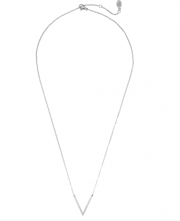 Long necklace stark zilver
