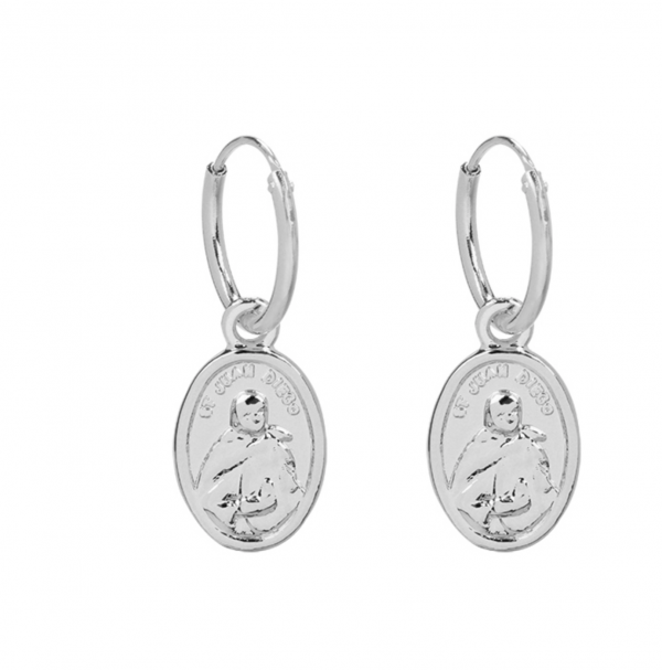 Oorbellen The Mary Zilver