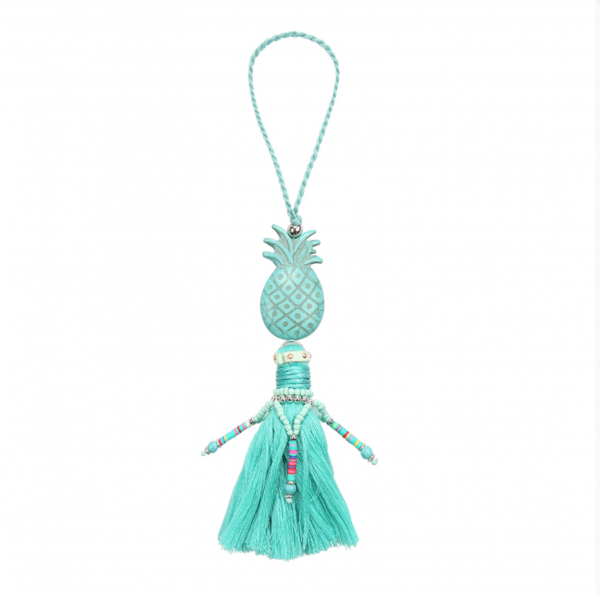 Accessoire pineapple tassel blauw