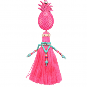 Accessoire pineapple tassel roze