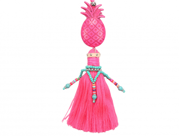Accessoire pineapple tassel roze