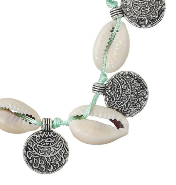 Armband funky shell mint