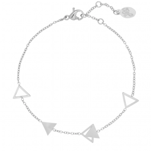 Armband Jazzy Traingle zilver