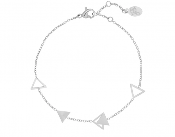Armband Jazzy Traingle zilver