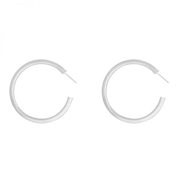 Oorbellen Urban Creoles XL zilver